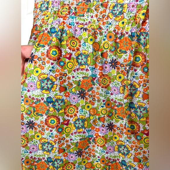 Anthro PINKERTON Wide Leg Pants Pajamas Floral Colorful Boho Palazzo - Picture 3 of 11